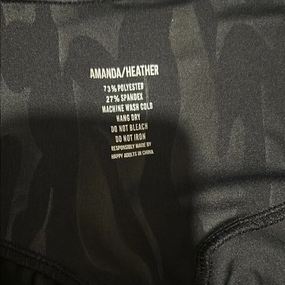 GRRRL Leggings Black Shiny Flames - Picture 3 of 6